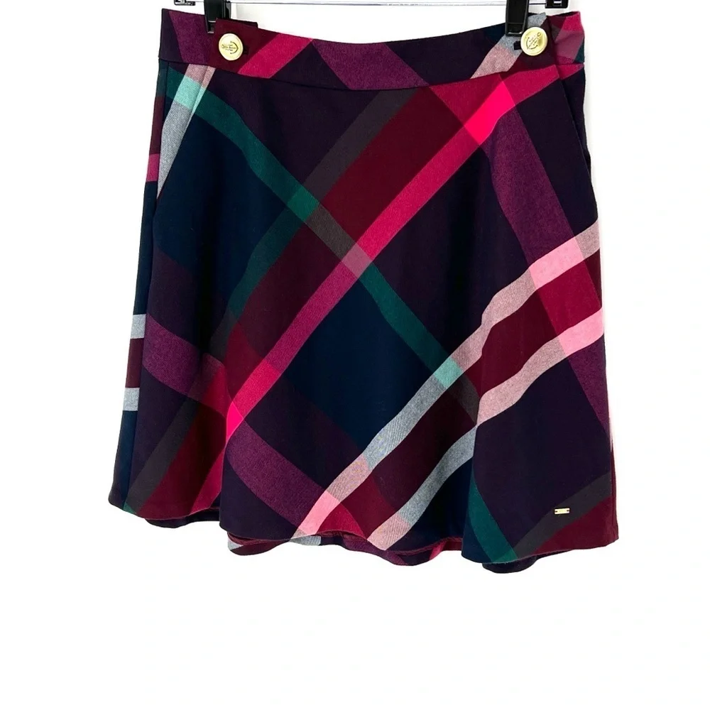 Tommy Hilfiger tartan lined skirt women’s 6
